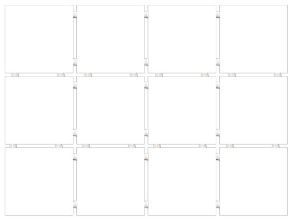 1146H На стену Конфетти Белый блестящий на полотне (чип 9.8х9.8)