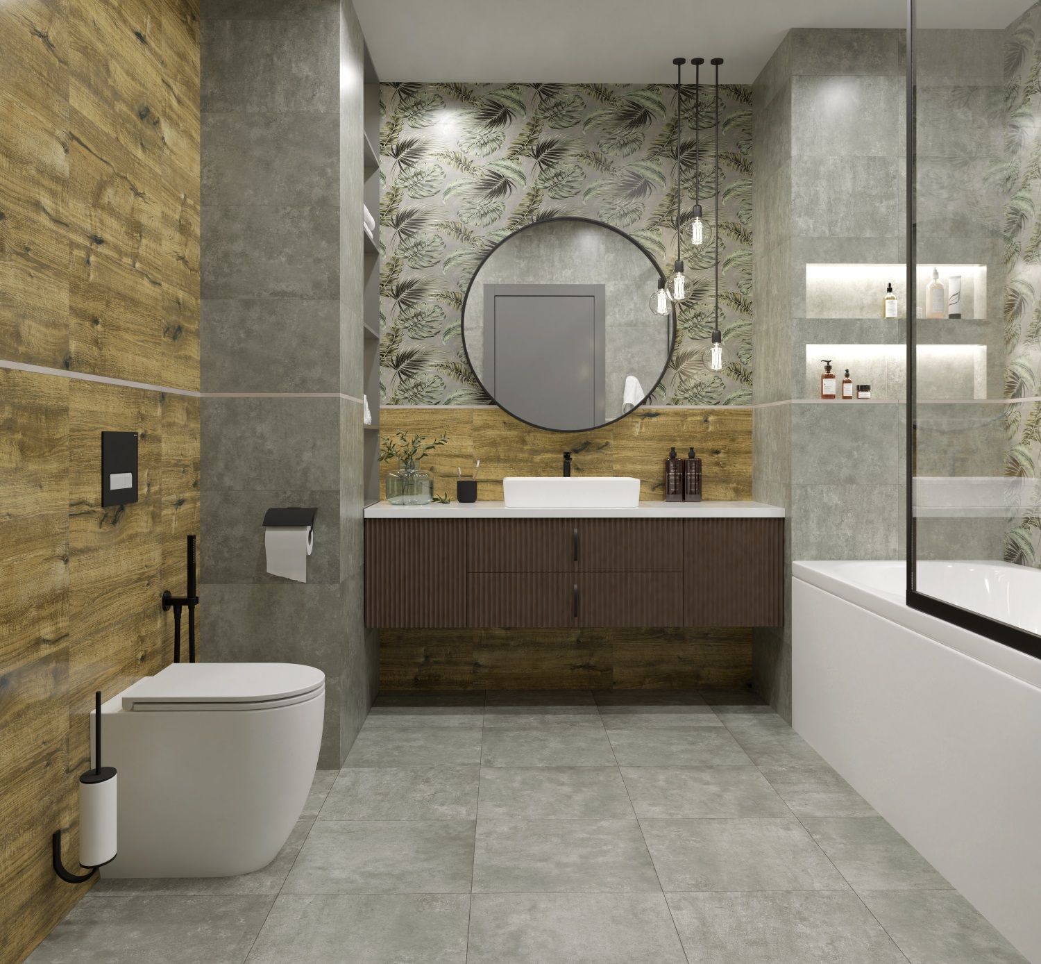 TP3652BYM Декор Палинур Рельеф коричневый матовый 30x60 - фото 9