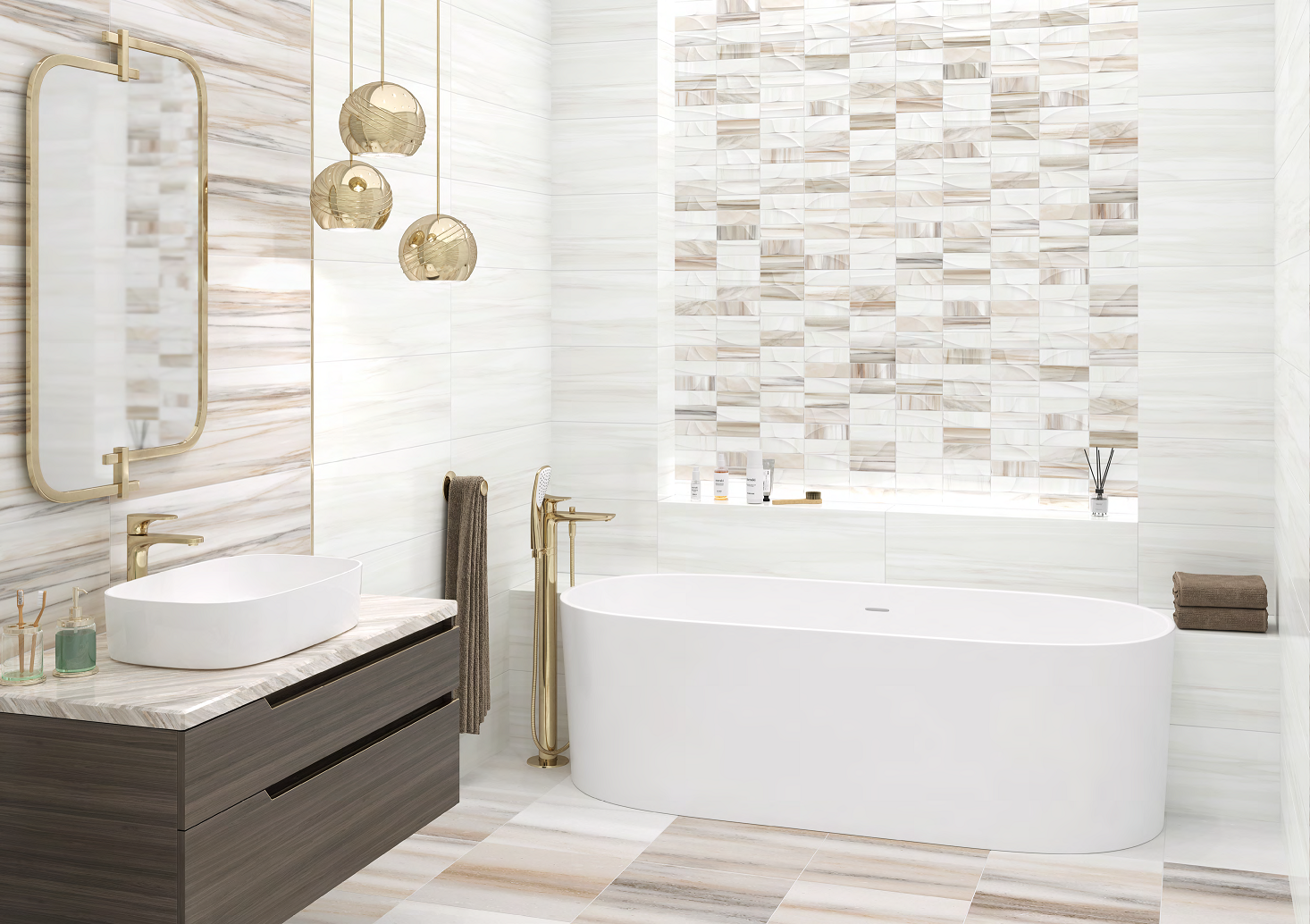 BW0MEA09 Бордюр Palissandro Metallic Gold - фото 3