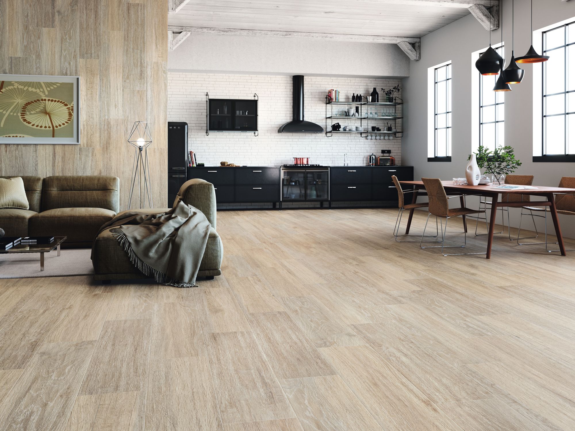 На пол Carpatos Natural Rect R10 20x120 - фото 22