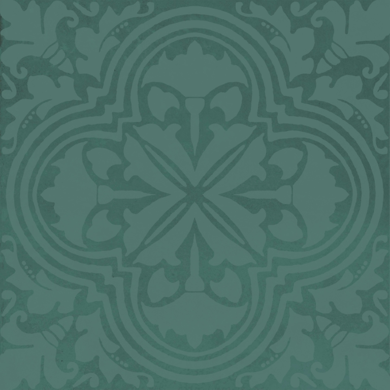 KMD3STA003BN Декор Фес Зелёный тёмный глянцевый 15x15x0.77 - фото 2