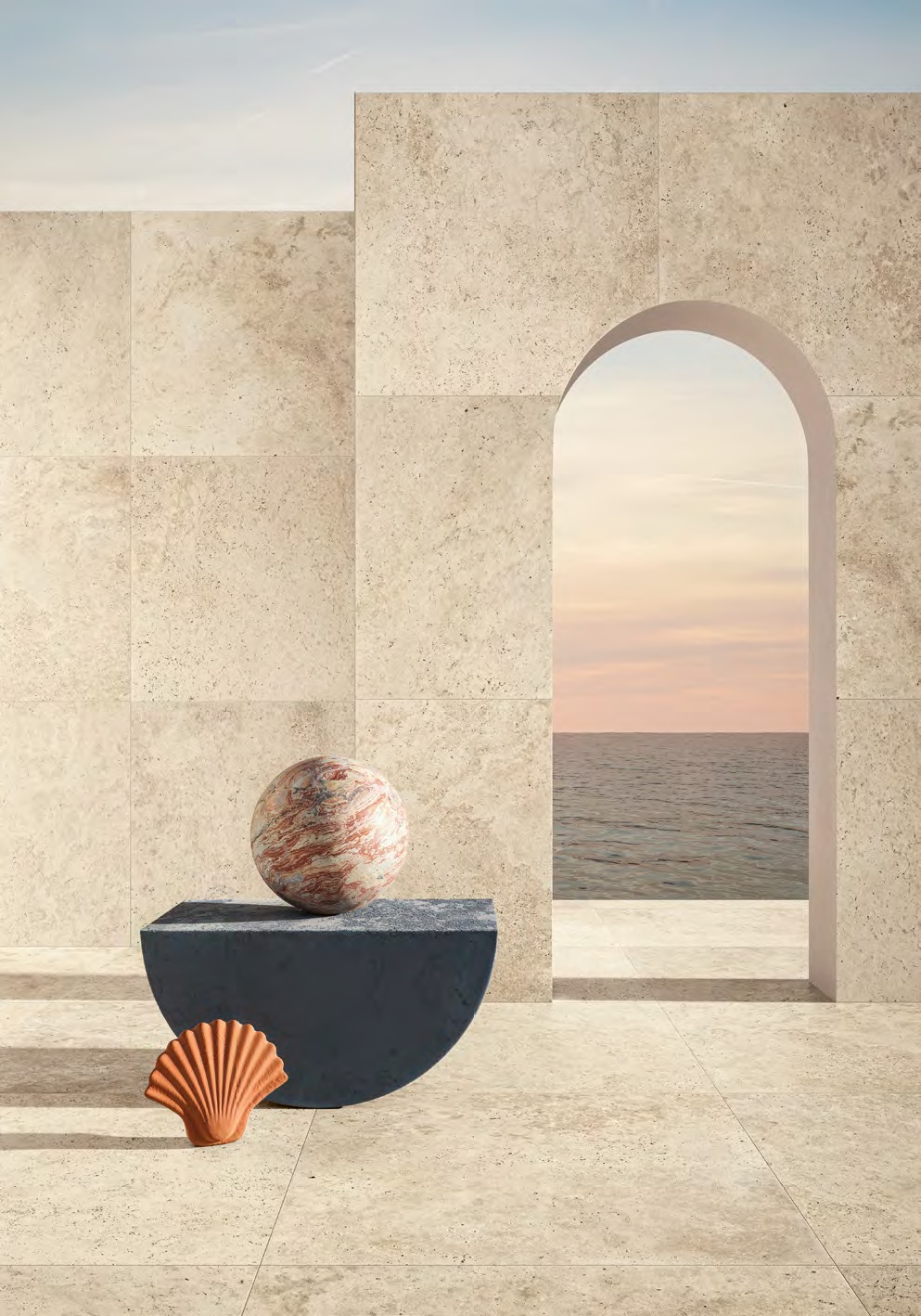 1089348 На пол Grande in Falda Marmo Primavera Rett 60x120 - фото 9