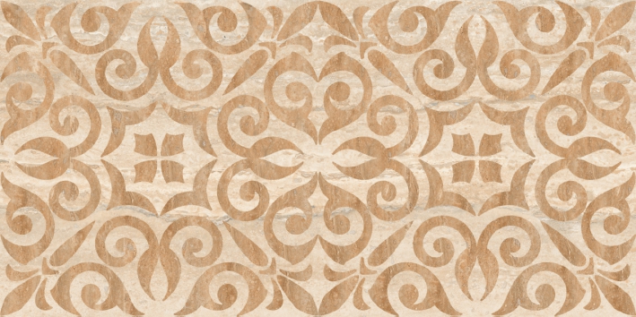 Декор Тиволи Узор беж 3Д тип 1