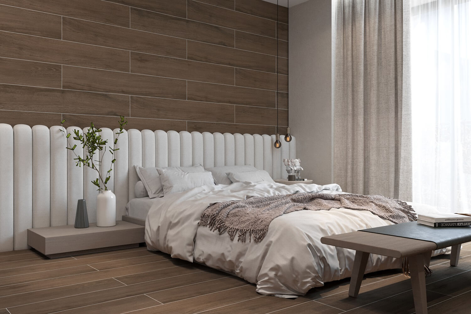 На пол Taptik Wood Beige Matt 20x120 - фото 9