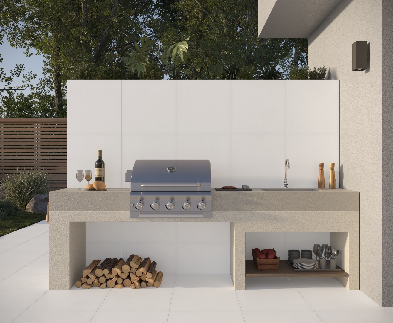 На пол Betonica Blanco PRO Светло-серый матовый R11Soft 60х120 - фото 9