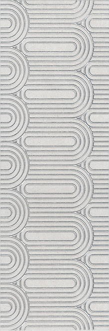 OP/A201/12136R Декор Безана Dec. Серый светлый обрезной