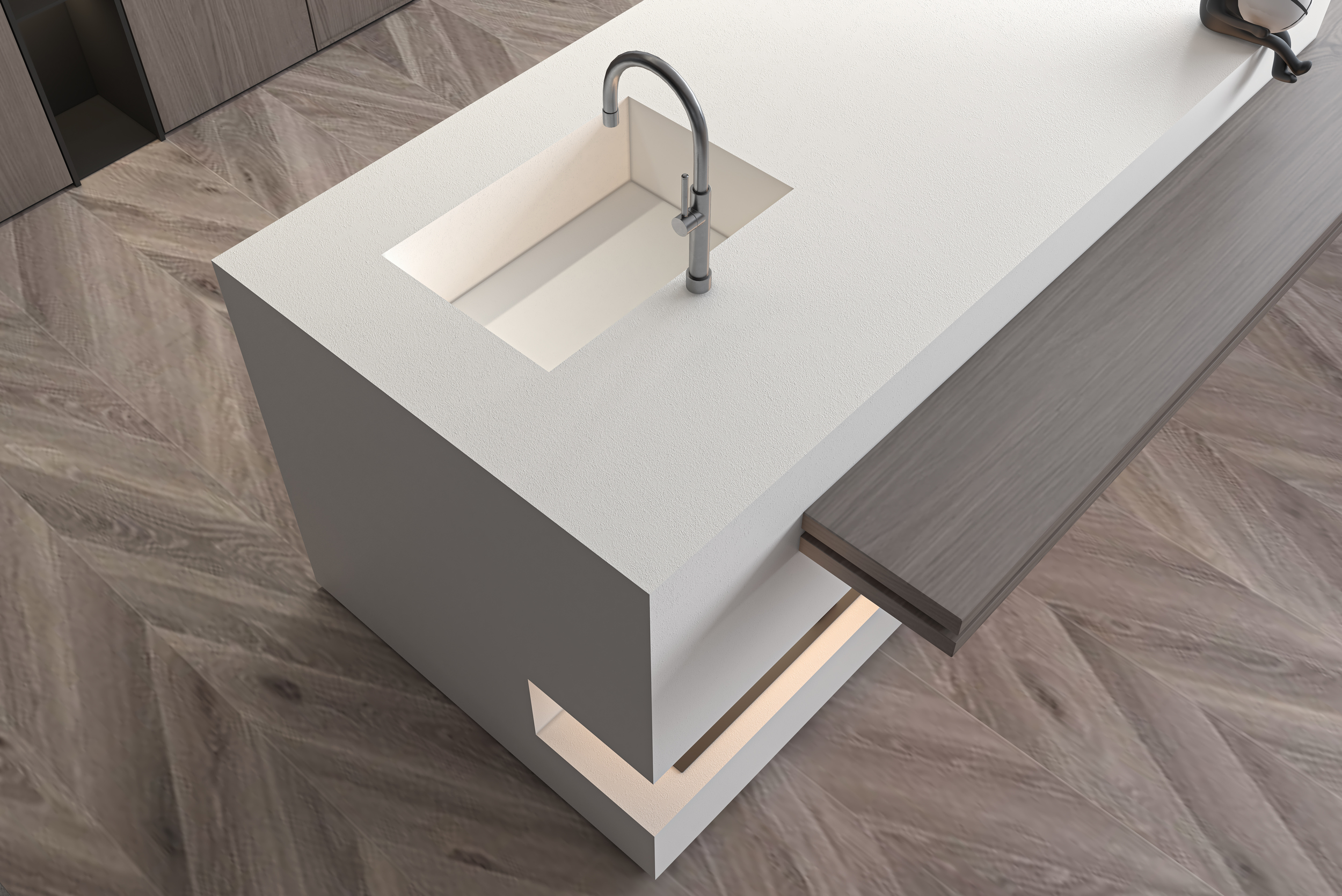 DB2M53BC-Y На пол Aurora Black Спеченный камень сатин текстурированный 1600x3200x12 - фото 5