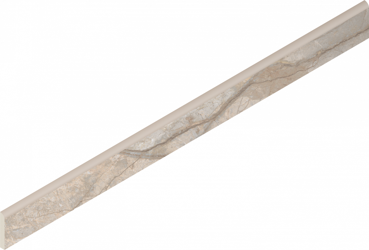 610130007467 Плинтус Stellaris Elegant Silver Battiscopa Nat 7.2x80