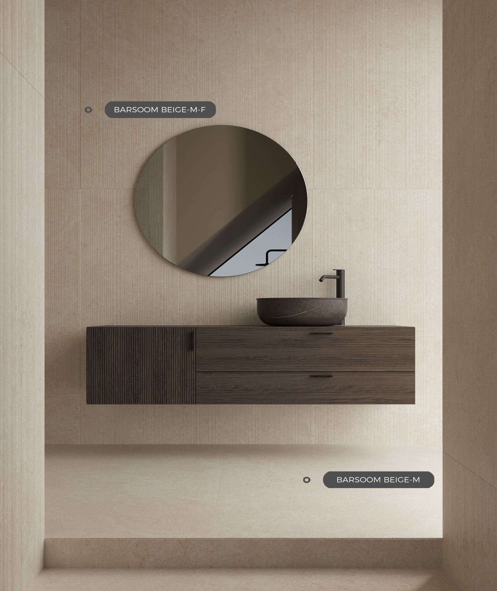 На пол Barsoom Nero M 60x120 - фото 9