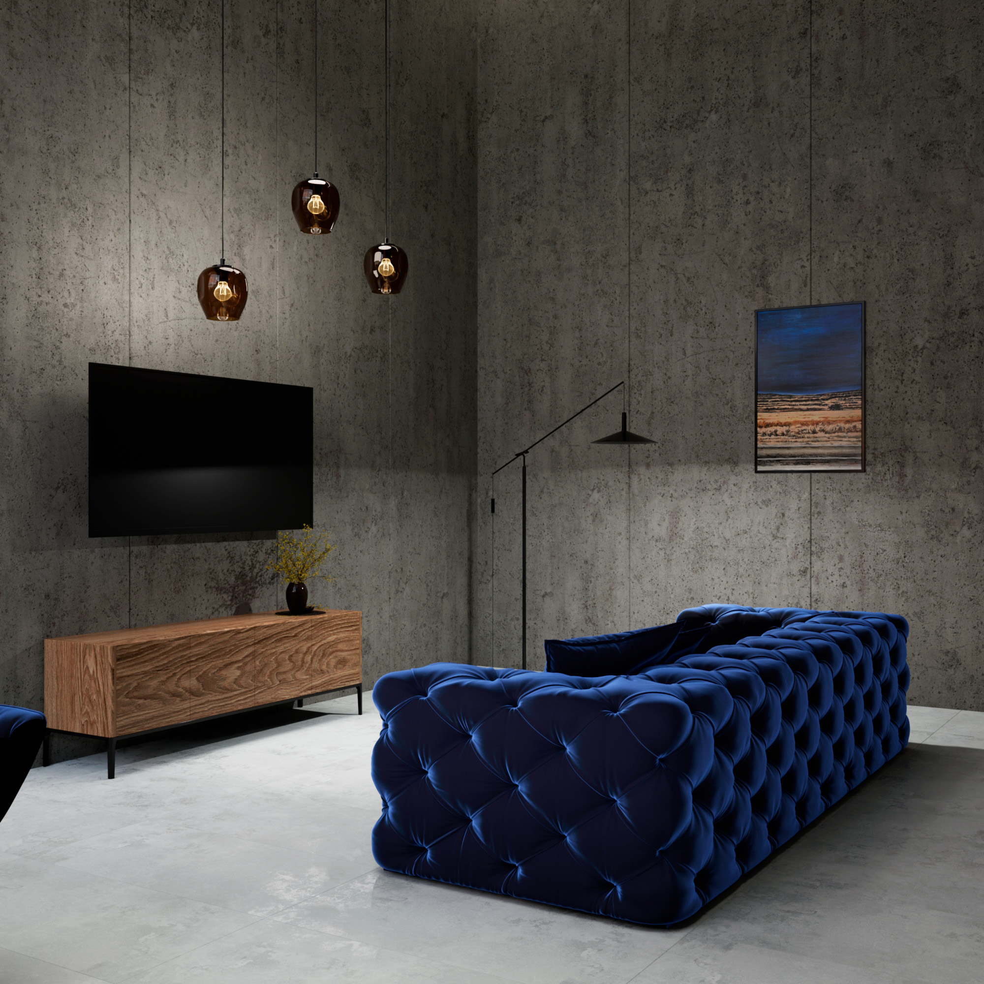 GI8002-A На пол Eragon Dark Grey Matt Glossy Ink 60x120 - фото 9