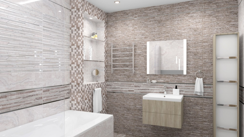 17-10-11-1190 На стену Marmo Бежевая Мозаика - фото 5