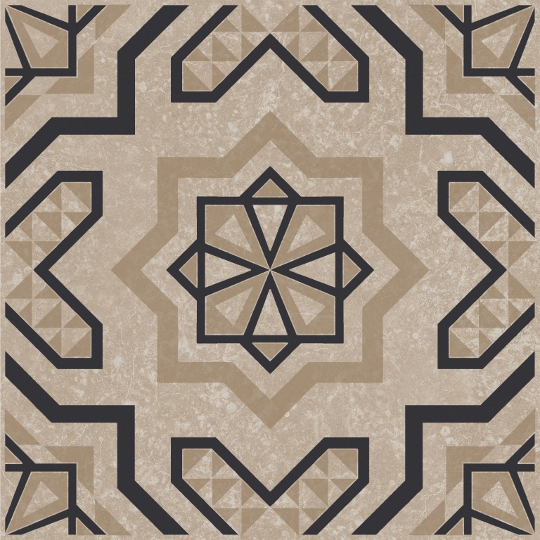 KMD3STA046GN Декор Касабланка Бежевый светлый матовый 20x20x0.8 - фото 3