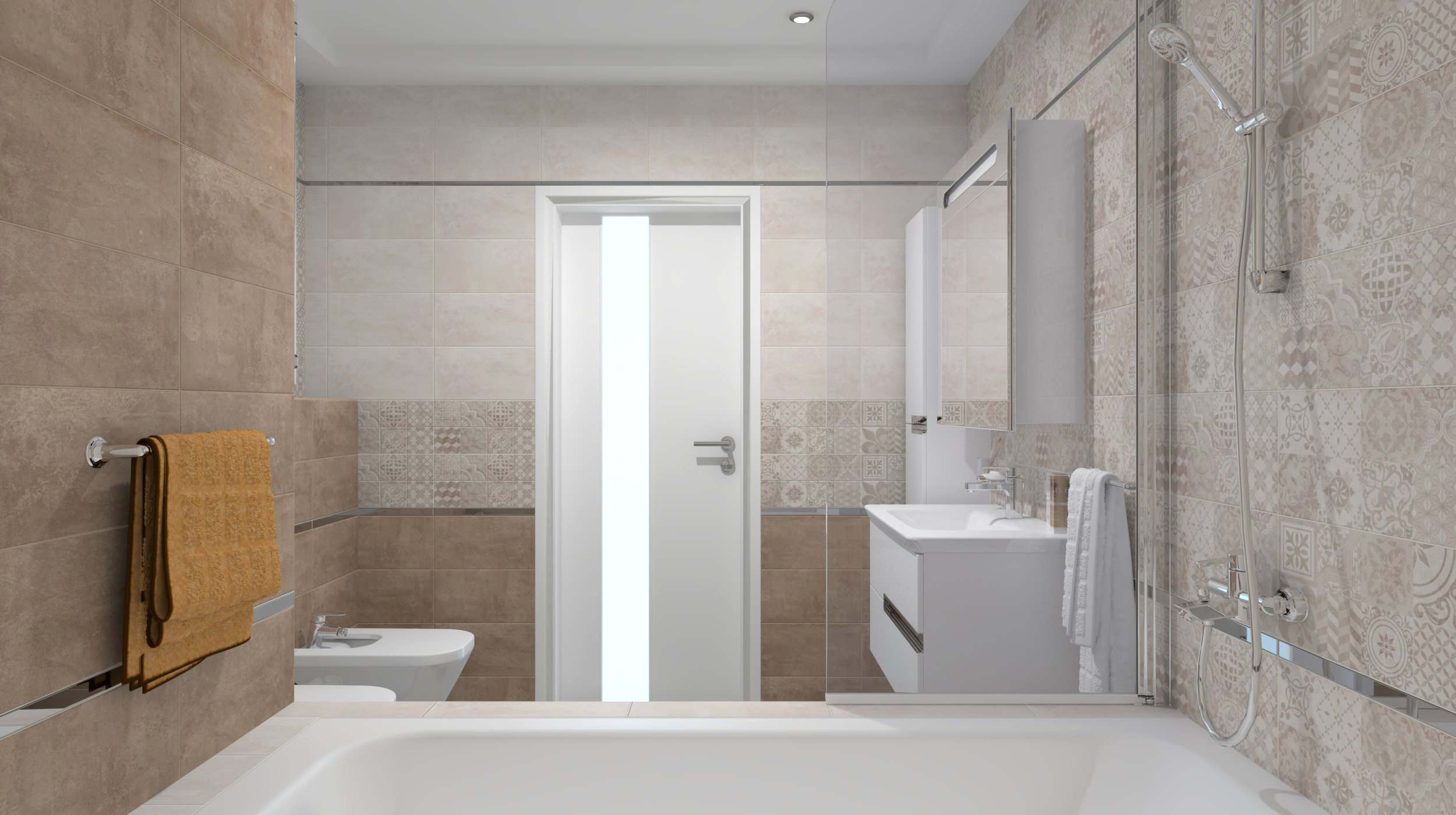 08-01-11-476 На стену Bastion Бежевый Темно-Бежевая - фото 3