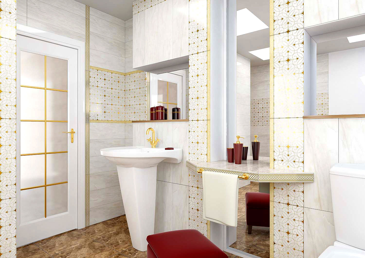 DWA11RMN004  Декор Romano Бежевый 7.5мм - фото 3