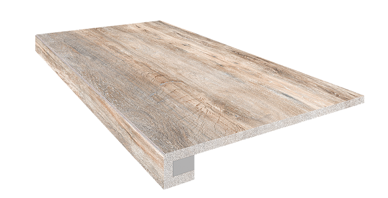 Set/Steptrade/BG00_NR/33x120/S1/S5/Riser/BG00_NR/14,5x120 Ступень Brigantina BG00 Decape неполированная прямоугольный бортик подступенник 33x120