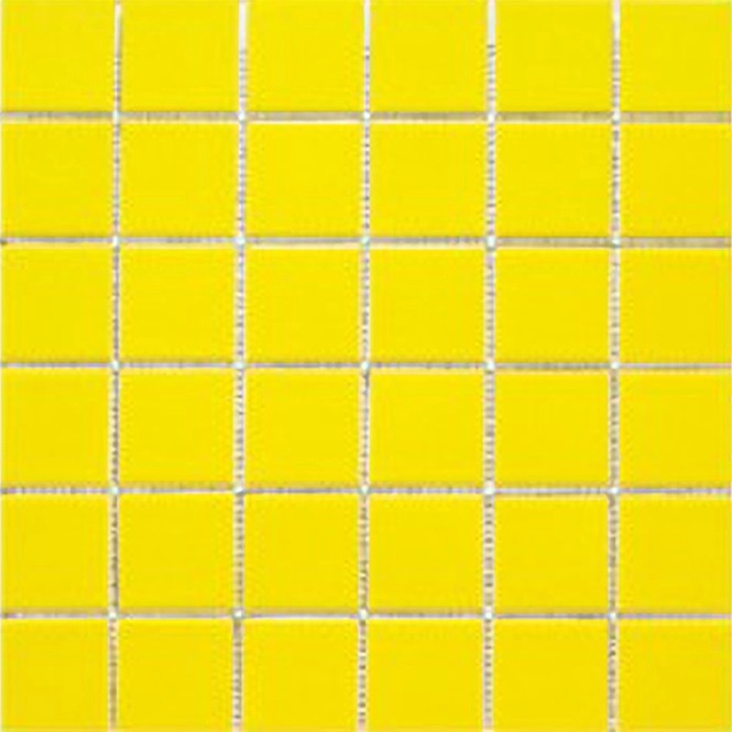 80056 На пол Porcelain Mosaic Yellow 5x5 30x30