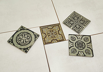 ВБ 13 Декоративная вставка Стекло Классик платина 6.6х6.6 - фото 4