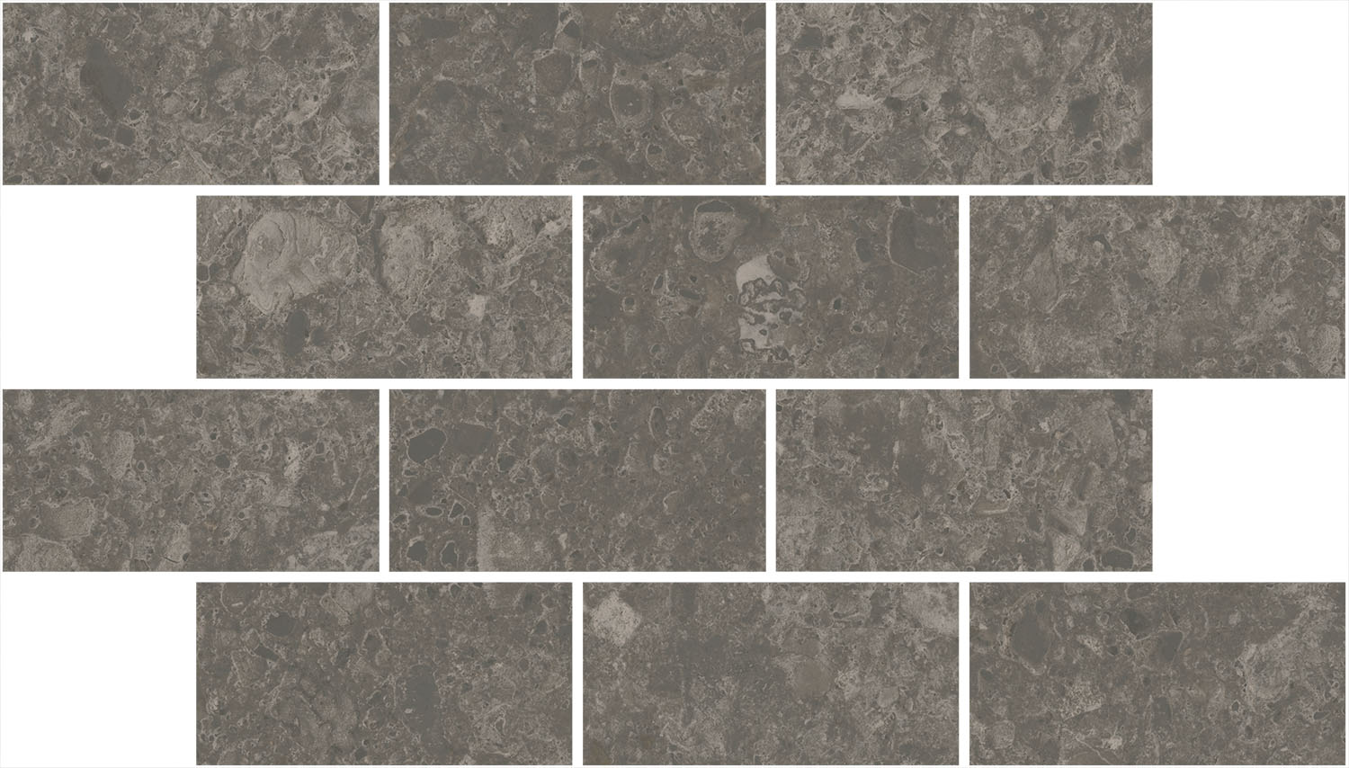 DD606320/MM Декор Чеппо ди Гре Мозаичный коричневый матовый обрезной 34.6x20x0.9 - фото 3