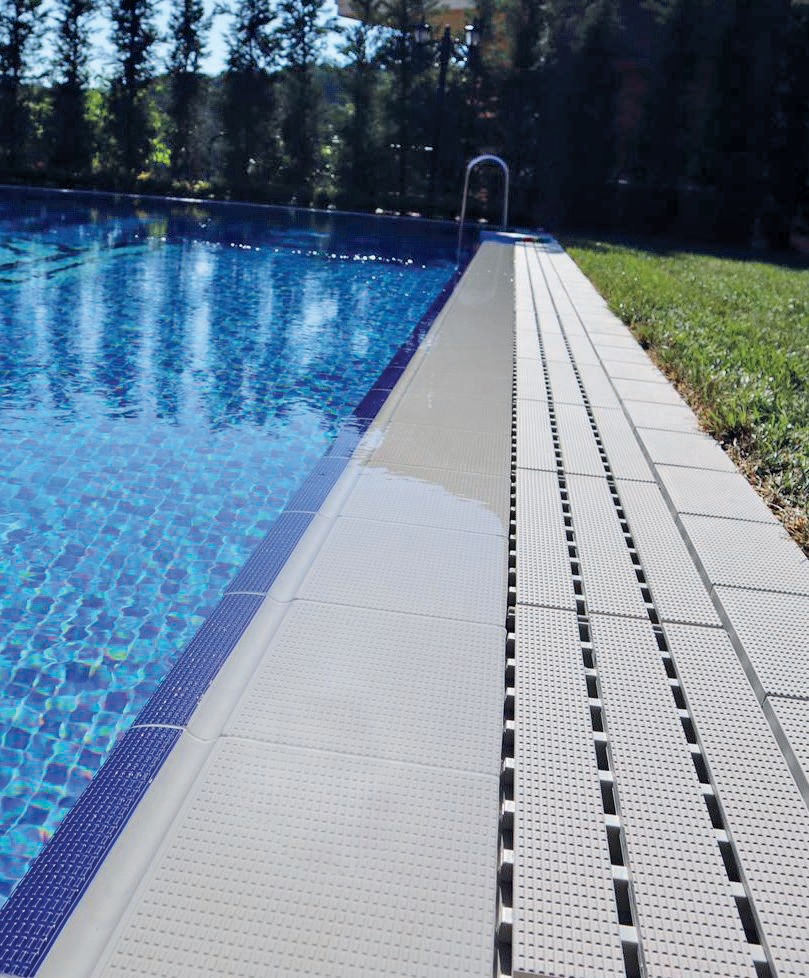 K107 Декоративная вставка Olympic Series Внутренний переливной водоотводный канал Cobalt 15x24.5 - фото 4