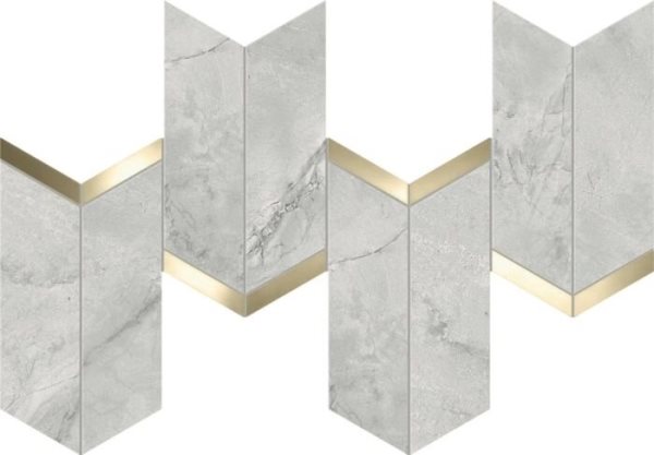 AF8Z На пол Marvel X Grey Cloud Mosaico Chevron Lappato 19.2x46.3