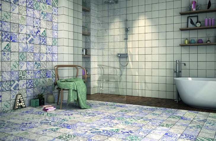 RLN0497 На пол Lisbon-Evora-Sintra Blue 16x16 - фото 5