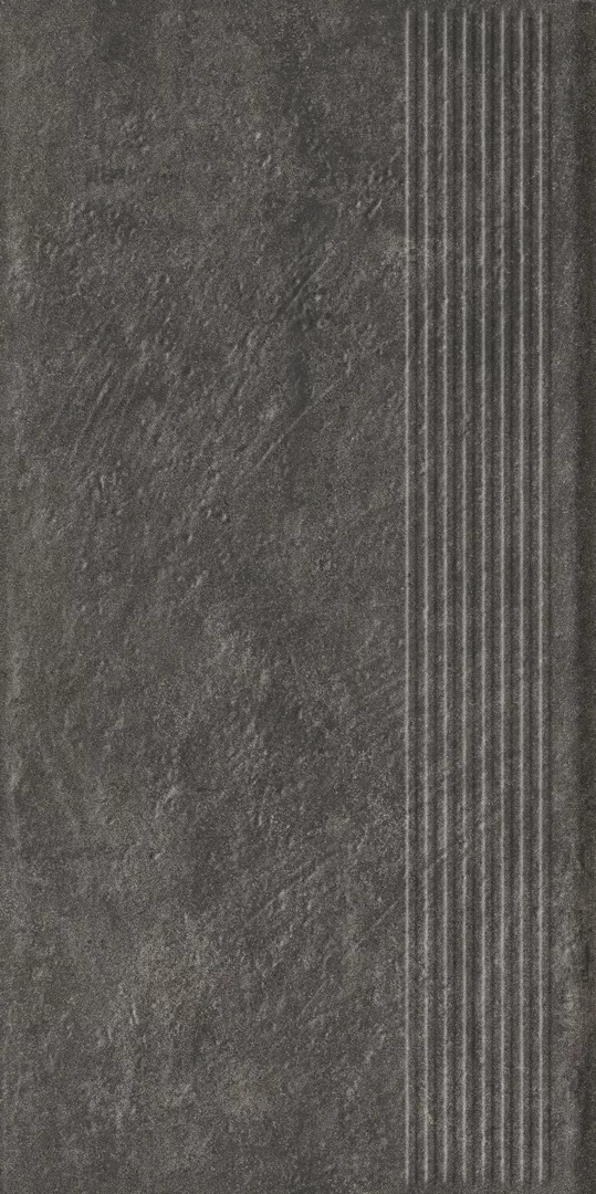 Ступень Carrizo Basalt Stopnica Prosta Struktura Mat 30x60