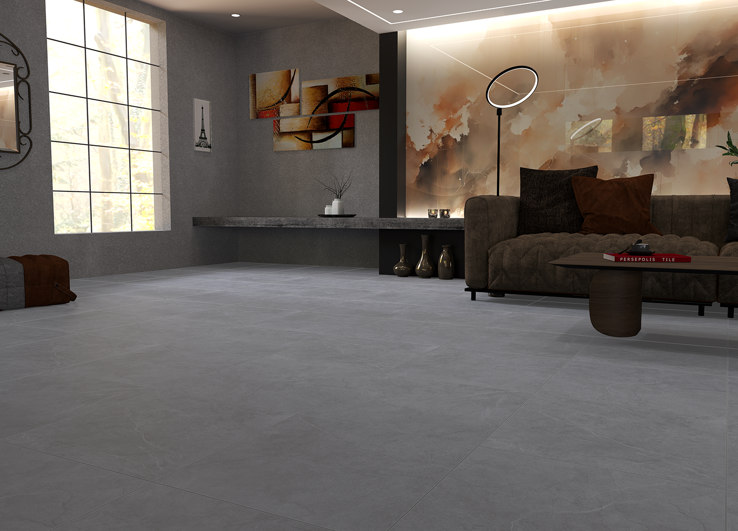 6FMD2252 На пол Toledo Antracite Dark Grey Matt Rect 60х60 - фото 7