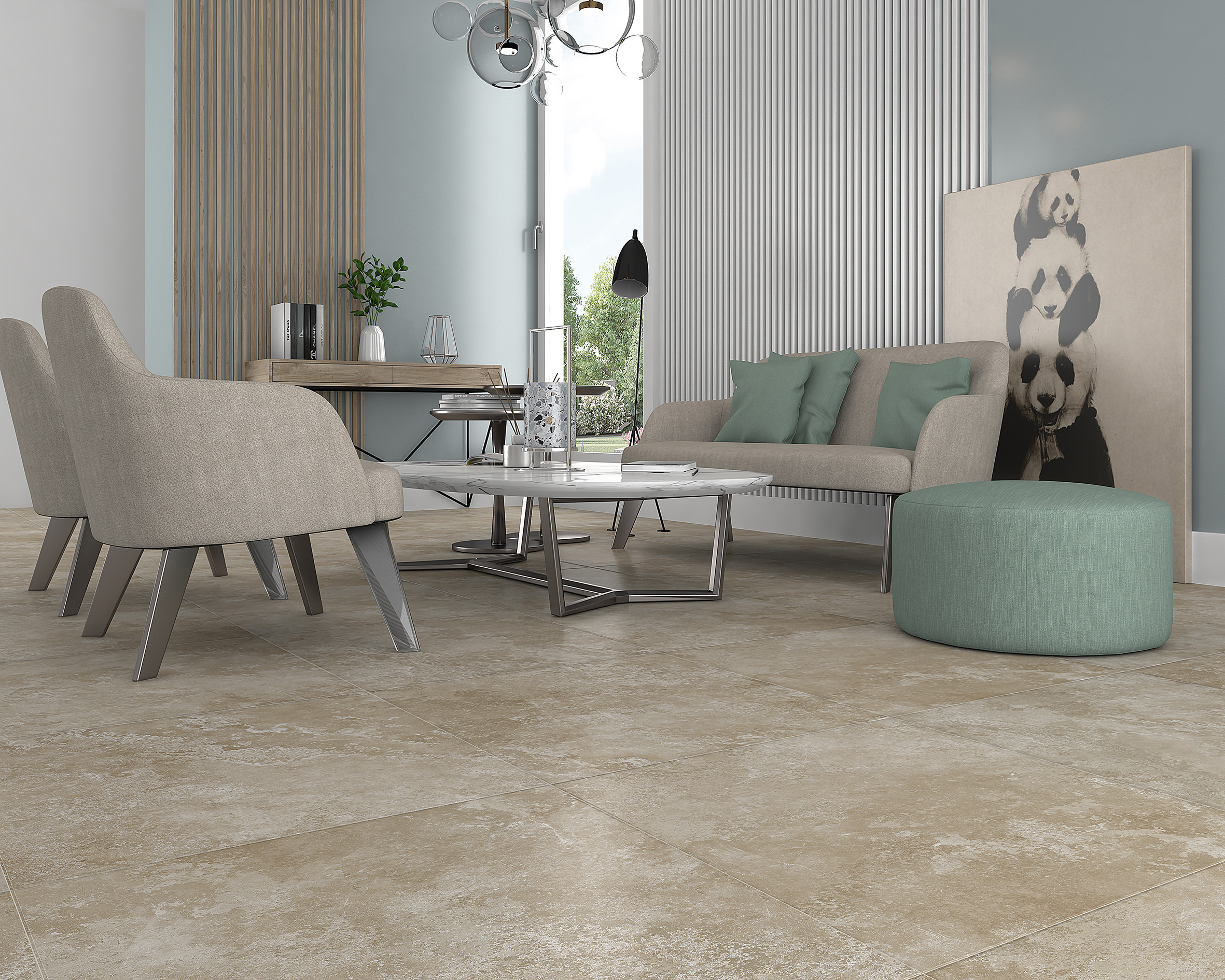 SG645520R На пол Zircon Zircon Керамогранит светло-серый обрезной 60х60 - фото 2