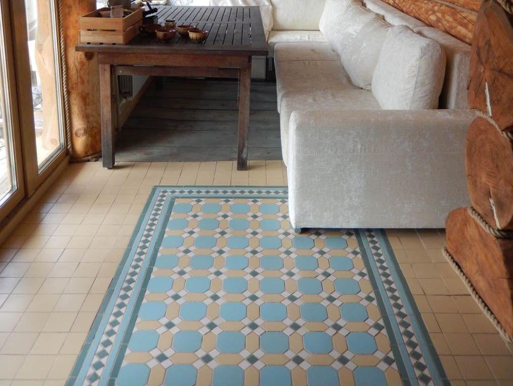 На пол База 12 Синяя MR 96х96 - фото 2