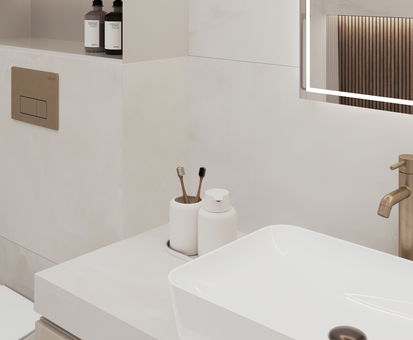 На пол Onyx Melody Бежевый матовый карвинг 60х120 - фото 11