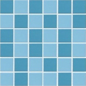 80051.2H На пол Porcelain Mosaic Blue-Light Blue 5x5 30x30