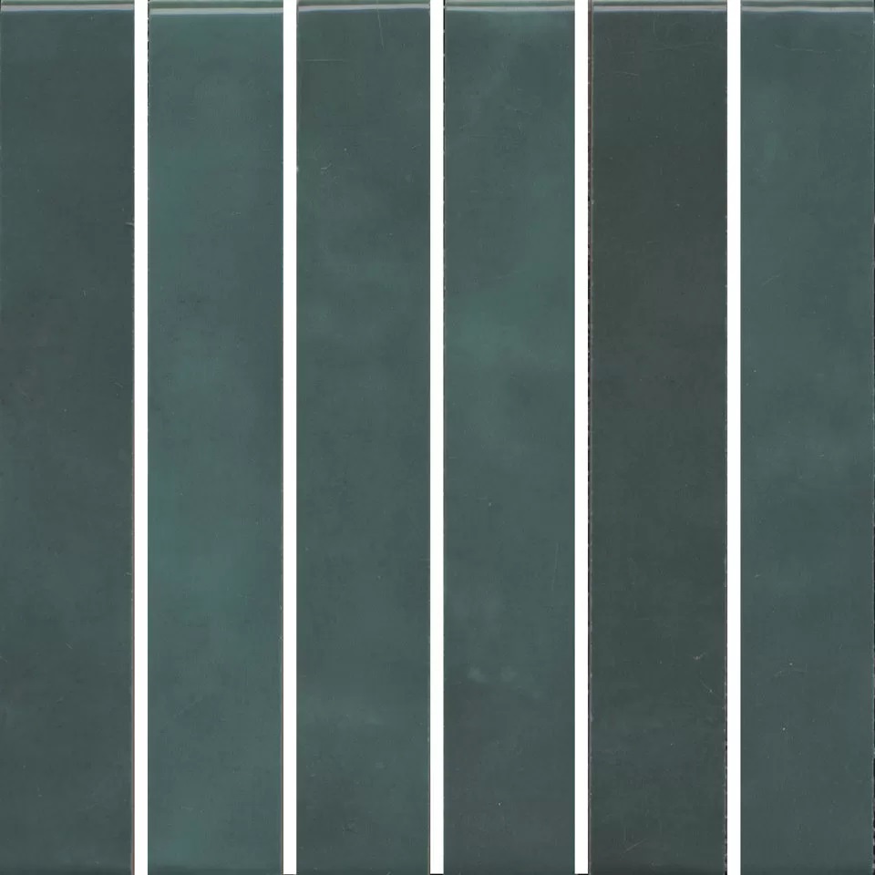 KMD2MSM005BN Декор Фес Мозаичный зелёный тёмный глянцевый 15x15x0.77