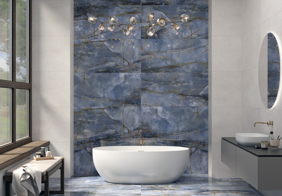 17643 На пол Enigma Полированный синий ректификат 60x120 - фото 14