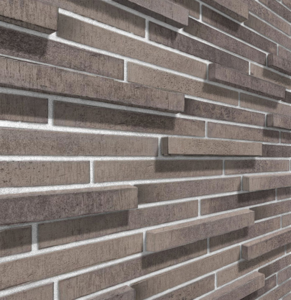 На стену Сиэтл 3D Ригельный кирпич 403 mix 36.5x5x3