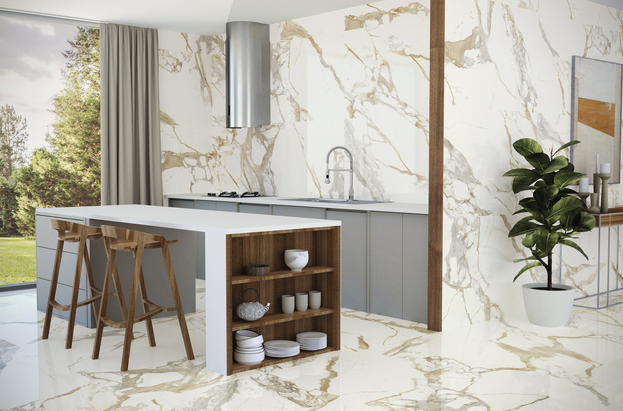 На пол Medici Gold Pulido 60x120 - фото 12