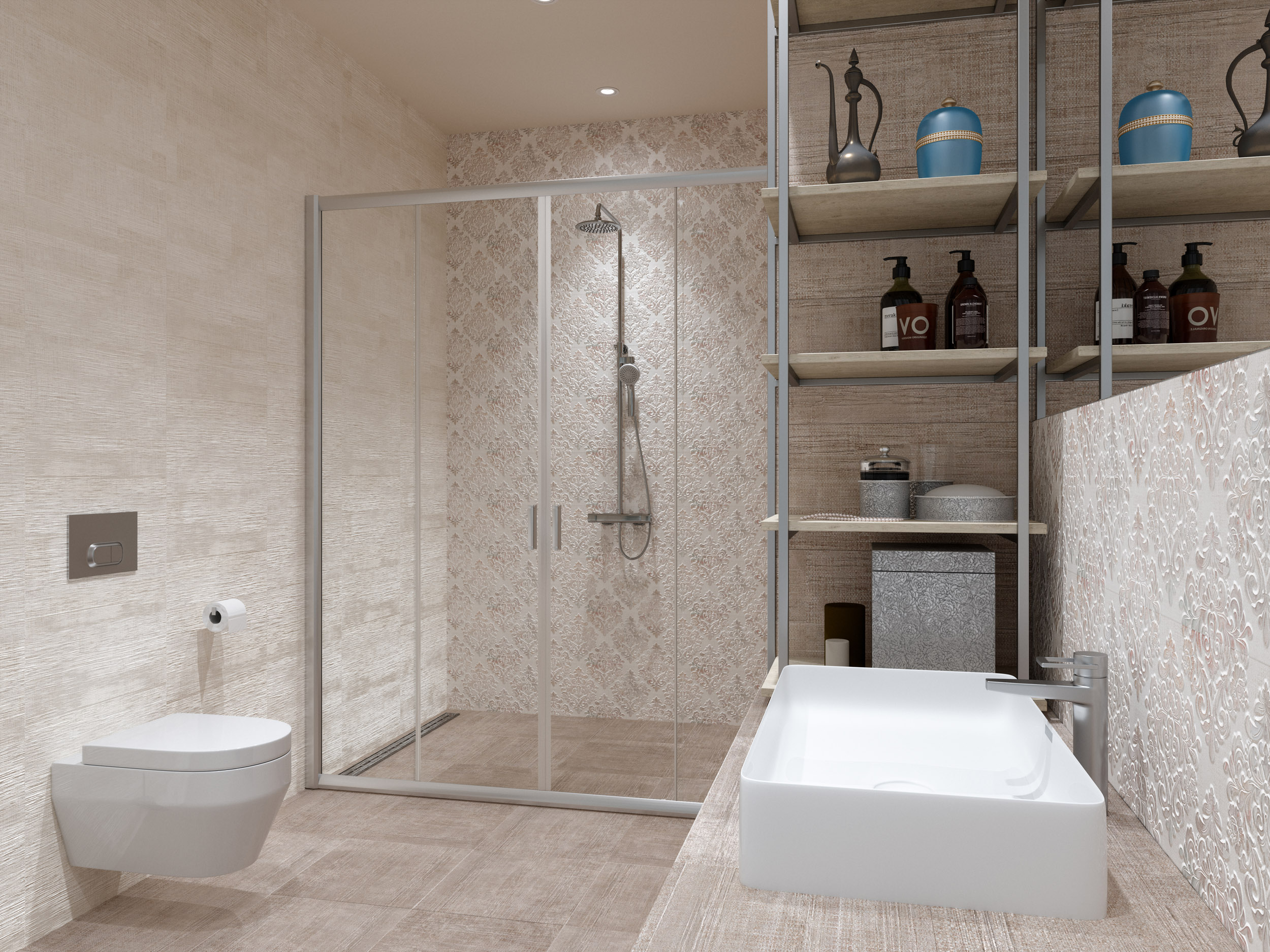 GT202VG На стену Medea beige Бежевый 25x50 - фото 3