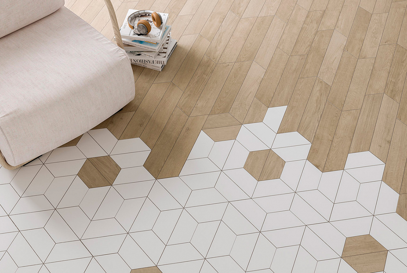 120279 На пол 60 Grad Chevron B Wood Dark - фото 10