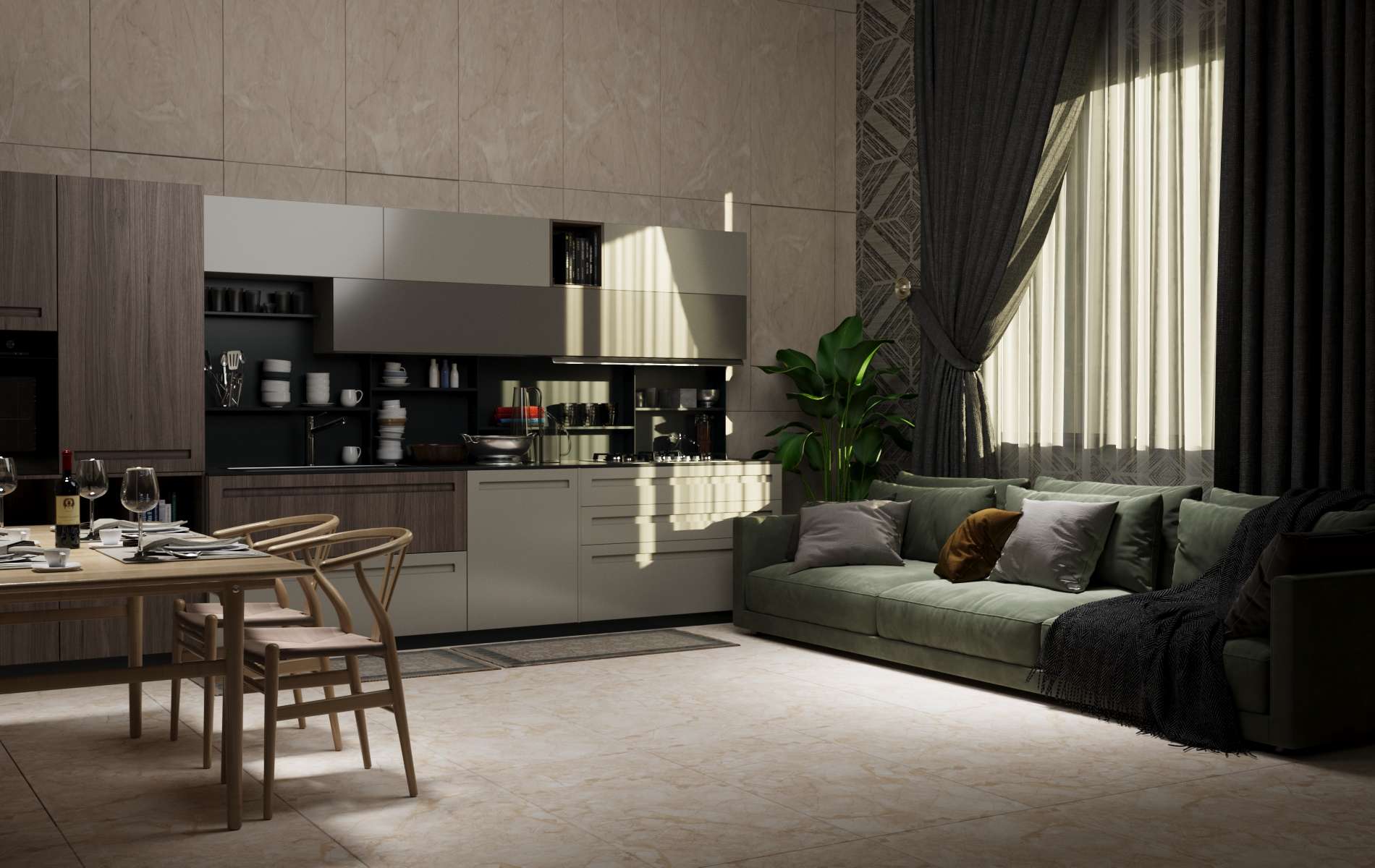 На пол Loreta Ivory Carving 60х120 - фото 8