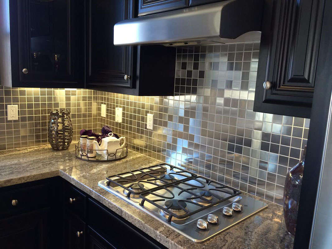 На стену Hi-Tech Мрамор Серый Серебро 298x298 - фото 2