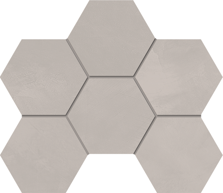 Mosaic/GF01_NS/25x28,5x10/Hexagon Декор Graffito GF01 Light Grey Hexagon неполированный 25x28.5