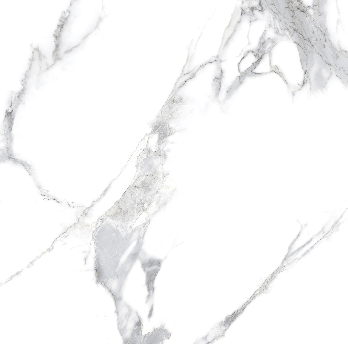 На пол Statuario Crown Белый 60x60 матовый - фото 7