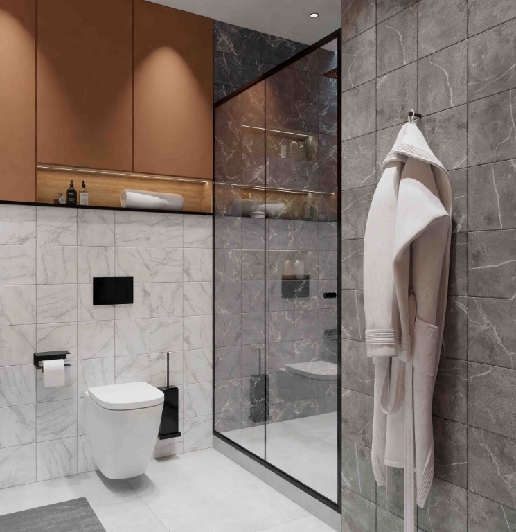 На стену Сага Темно-серая 200х200 - фото 3