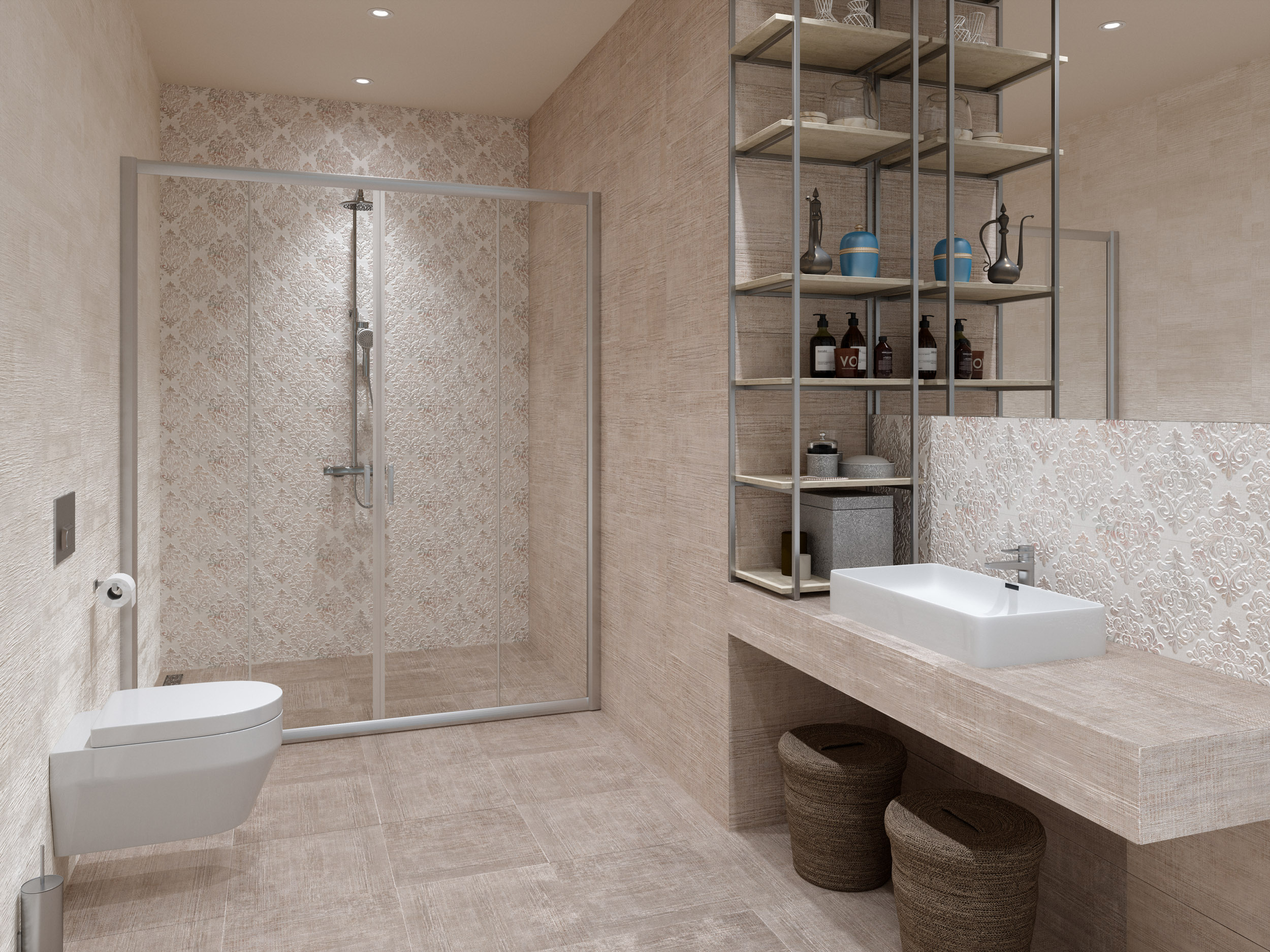 GT202VG На стену Medea beige Бежевый 25x50 - фото 2