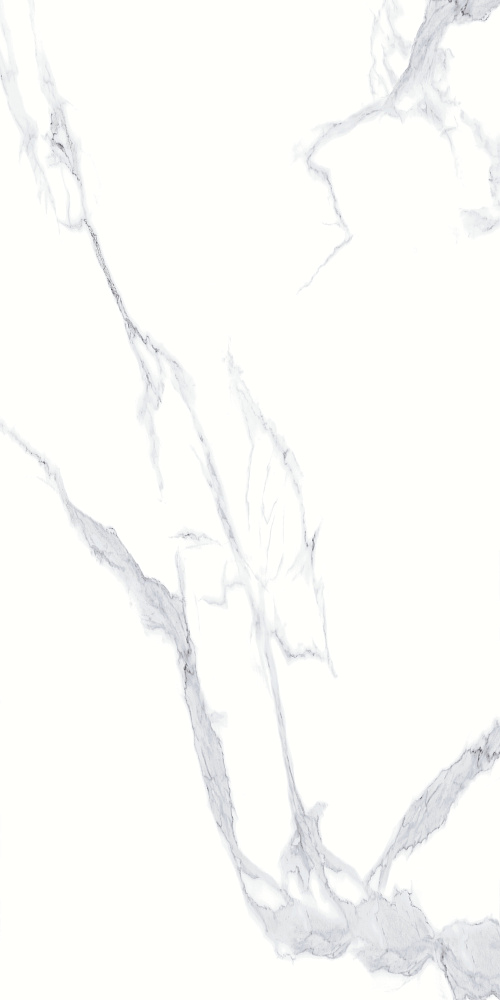 BHW-0021 На пол Calacatta White Polished (Sinking Ink) 600x1200x8 - фото 2