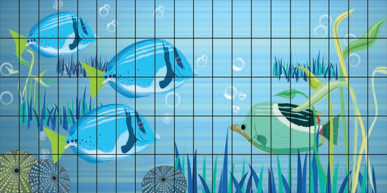 FS017 Панно Fotosera F02 (12.5х25) 125x250