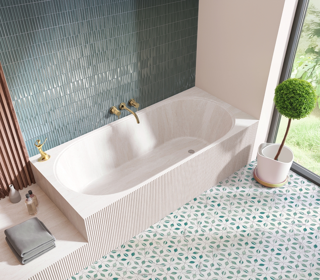 На стену Melody Emerald 20x20 - фото 12