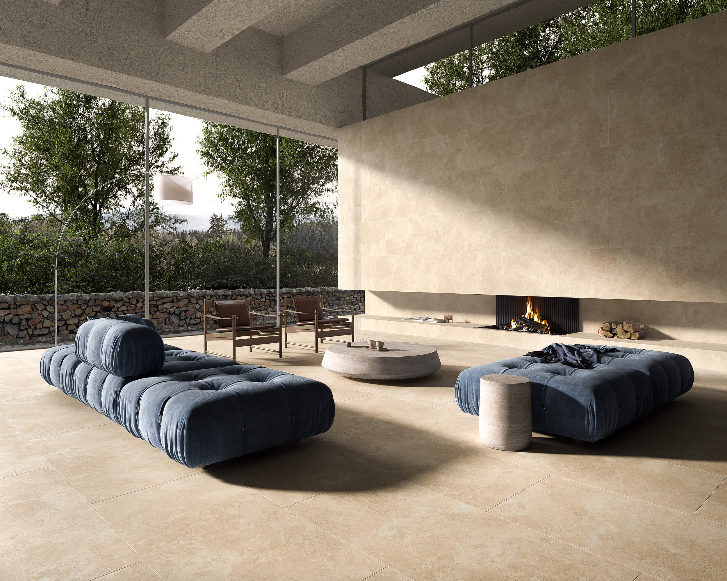 1183 На пол Stone Travertine Vein Royal Matt 120x60 - фото 139