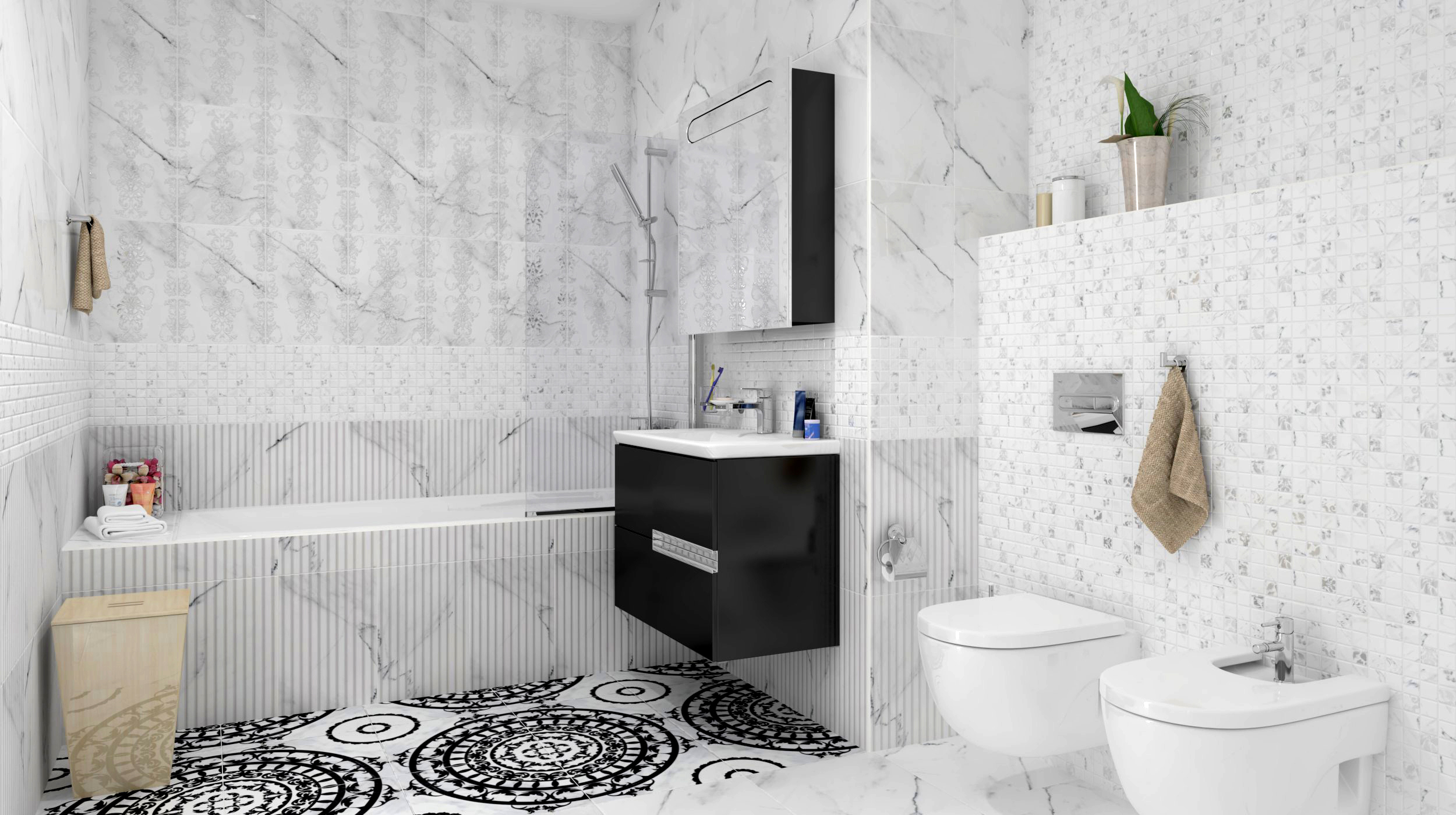 OE4R052D На пол Oriental Белый 42x42 - фото 23