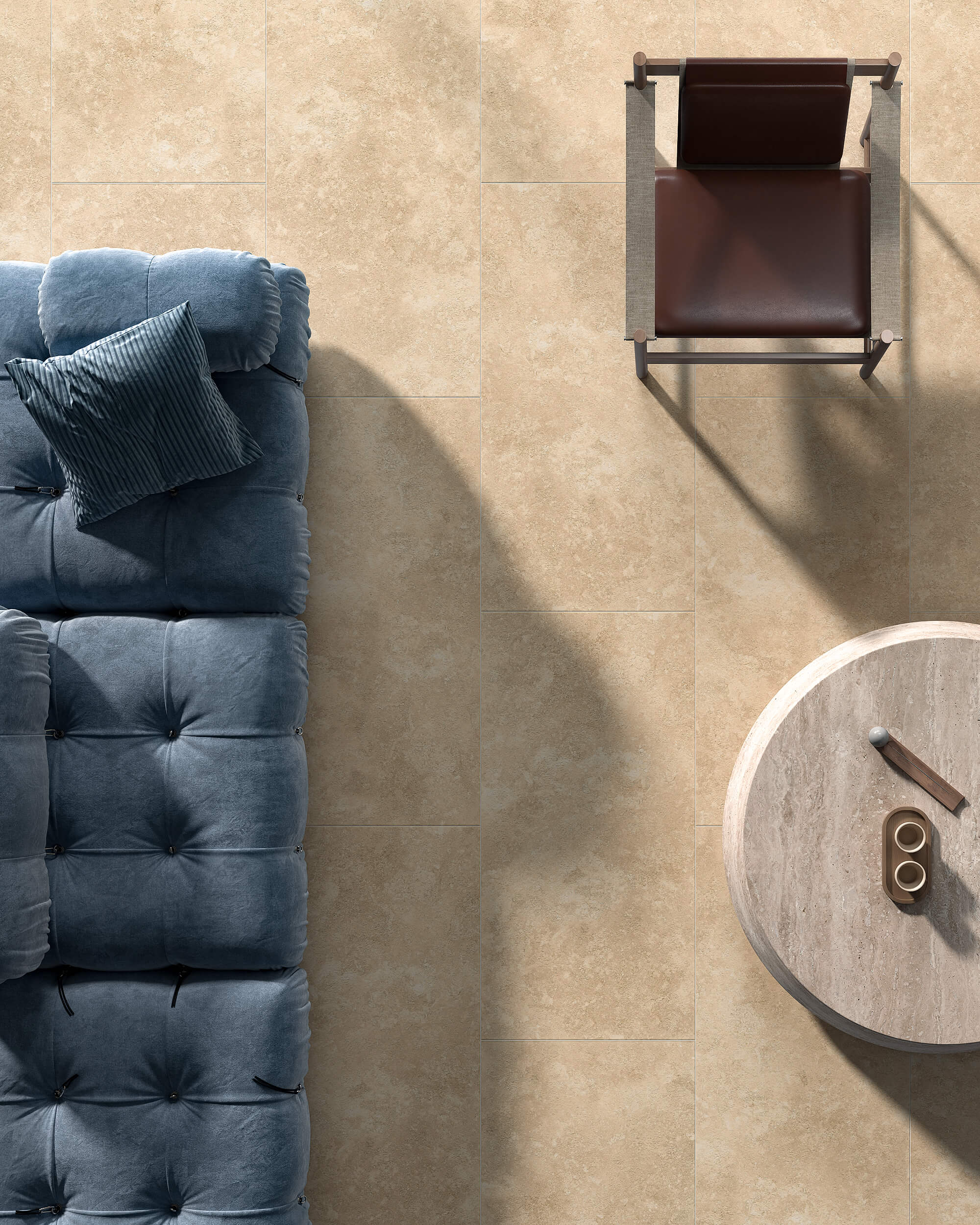 1183 На пол Stone Travertine Vein Royal Matt 120x60 - фото 141