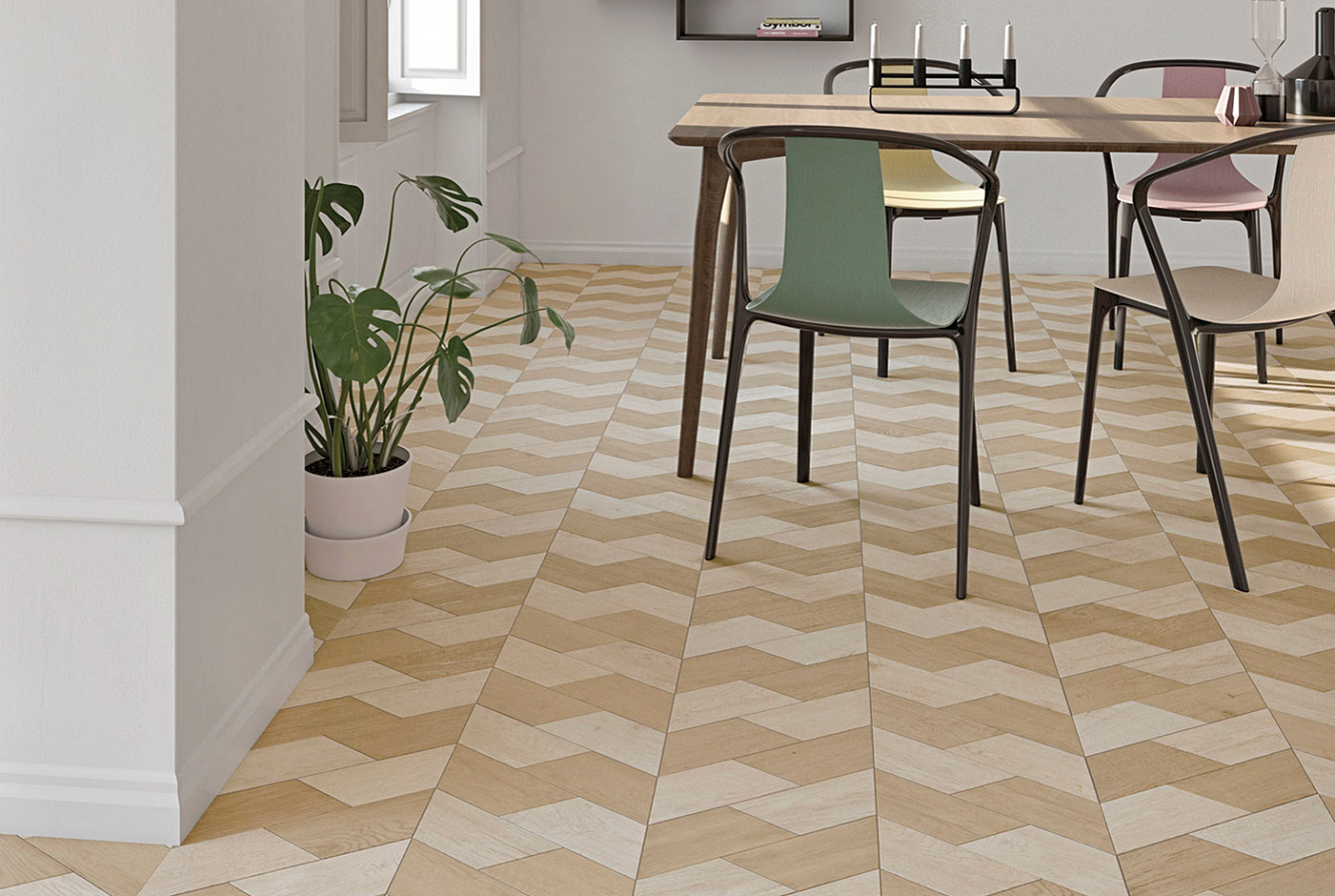 120279 На пол 60 Grad Chevron B Wood Dark - фото 17